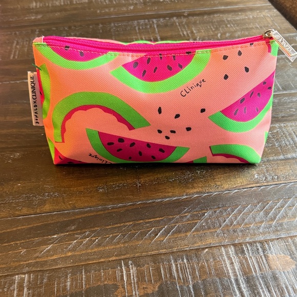 Clinique x Donald Robertson Watermelon Cosmetic Pouch - Picture 6 of 11